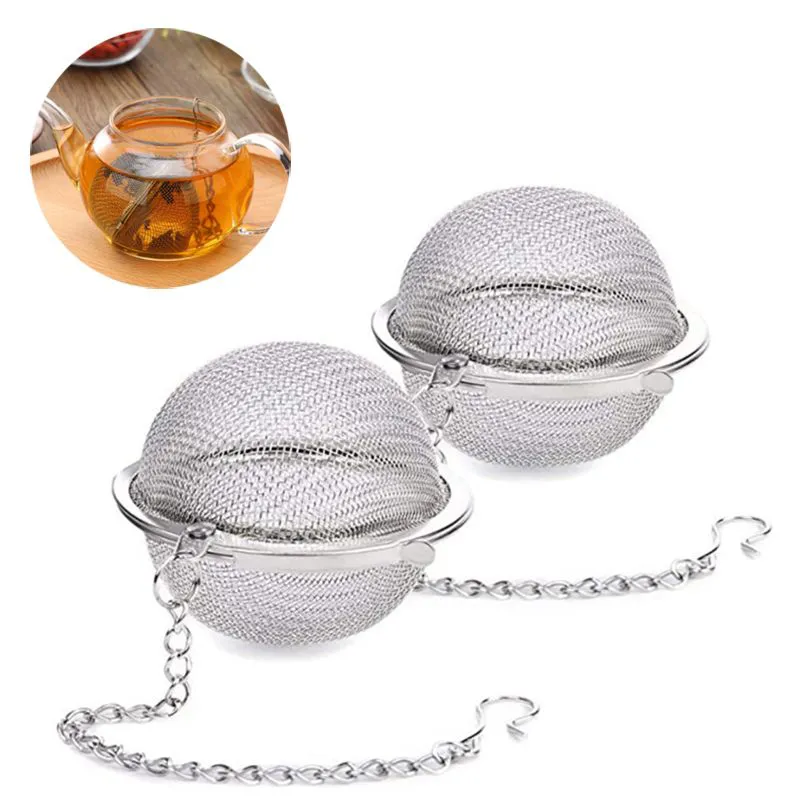 Reusable Tea Strainer Pot Infuser Sphere Tea Mesh Ball Spice Filler ...