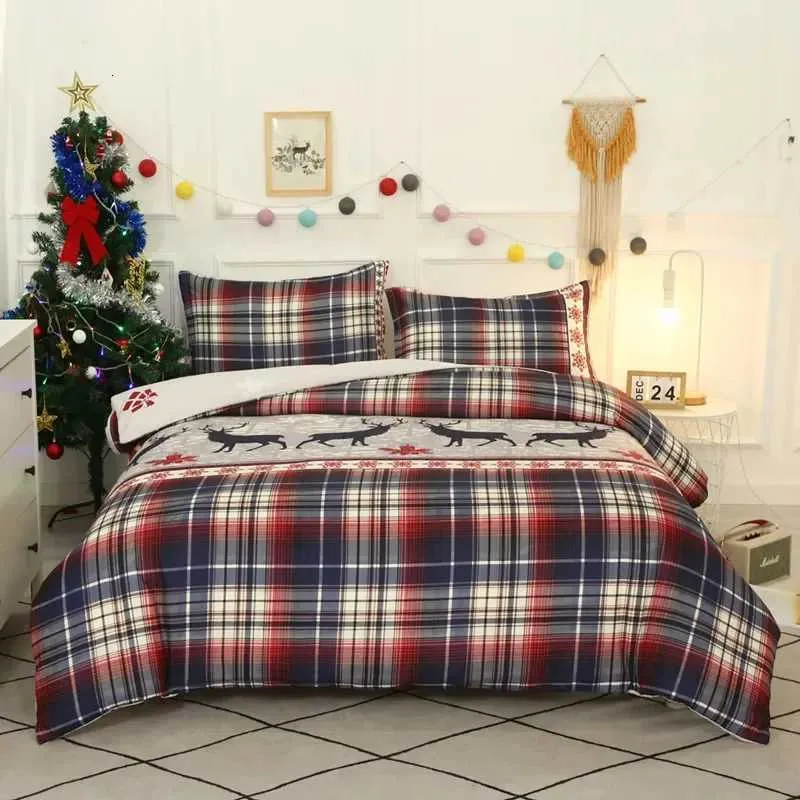 Juego De Cama Navideño, Funda Nórdica, Ropa De Cama King Size
