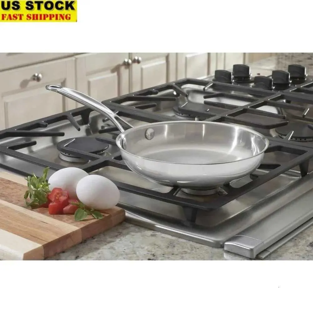 8 Inch Stainless Steel Chef Oven Frying Pan With Encapsulated Base ...