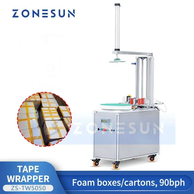 ZONESUN ZS TW5050 Automatic Tape Wrapping Machine For... From ...