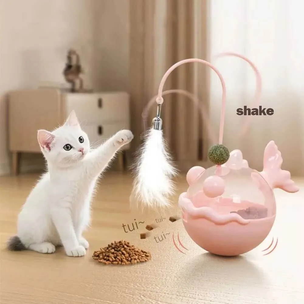 Pet Rolling Toy Ankang Fish Teasing Stick Self Entertainment Relaxation Interaction Leaking Cat Shaking Out Food Mint_voghion.com