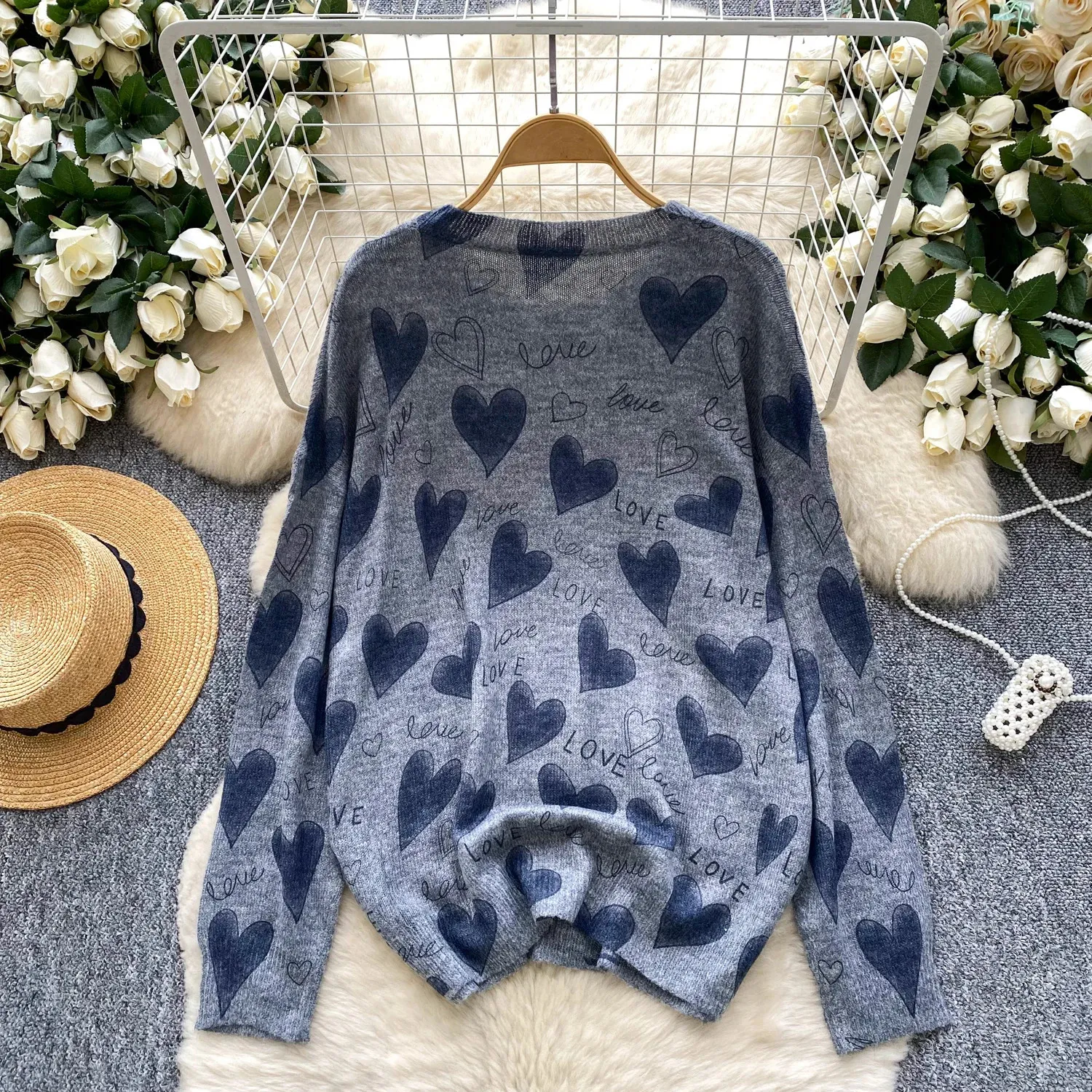 Pull Femme Hiver - Col Rond - Tissu Léger Et Chaud - Coupe Oversize - Pour Tous Les Jours, Look Décontracté Ou élégant