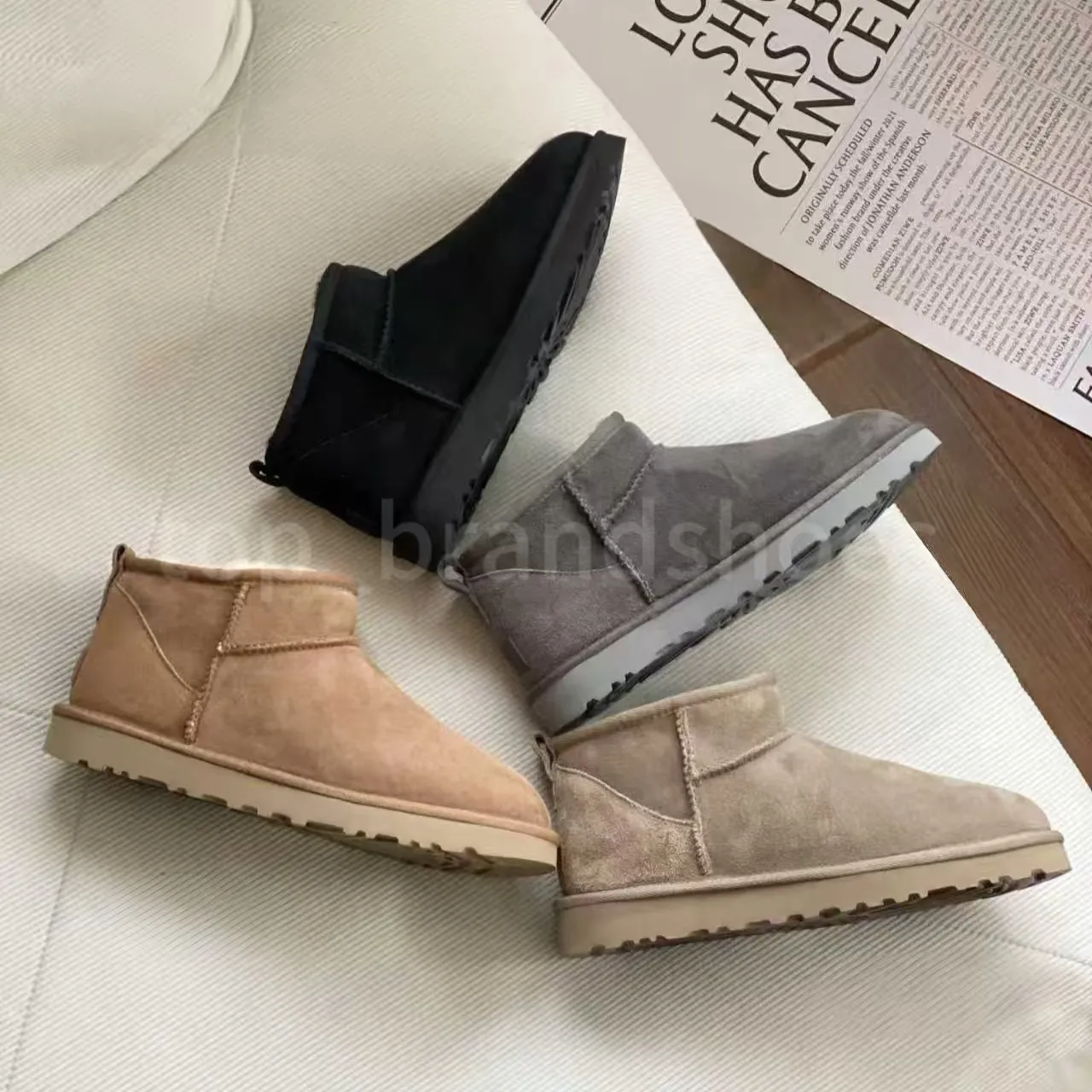 Men's Designer Ultra Mini Short Snow Boots With... From Top_brandshoes ...