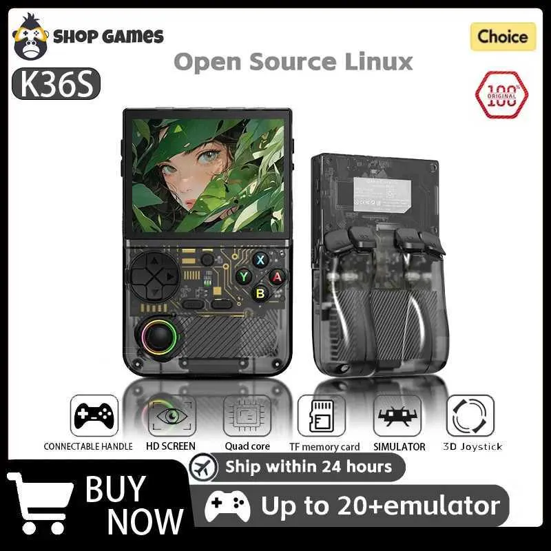 NEW K36S Handheld Game Console Linux System Player Builtin Games ...