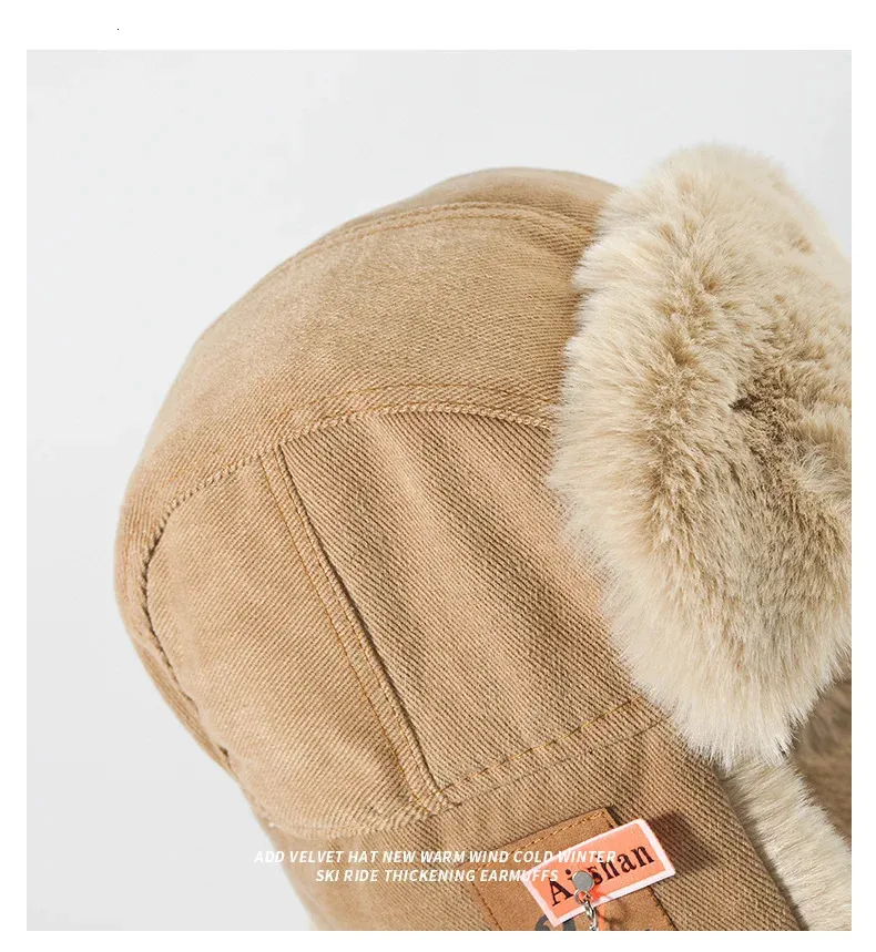 Chapka Russe Hiver – Bonnet Trappeur En Fausse Fourrure, Réglable, Pour Hommes Et Femmes, Coupe-vent Et Chaud - 9