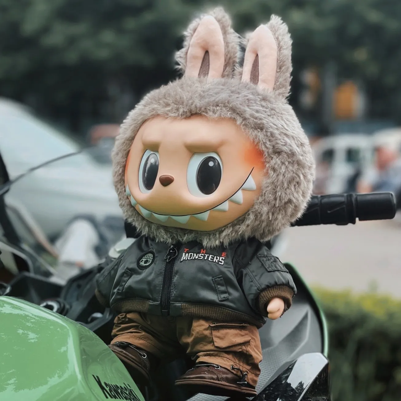 38Cm Big Labubu Jump For Joy Vinyl Plush Doll Series Cute Time To