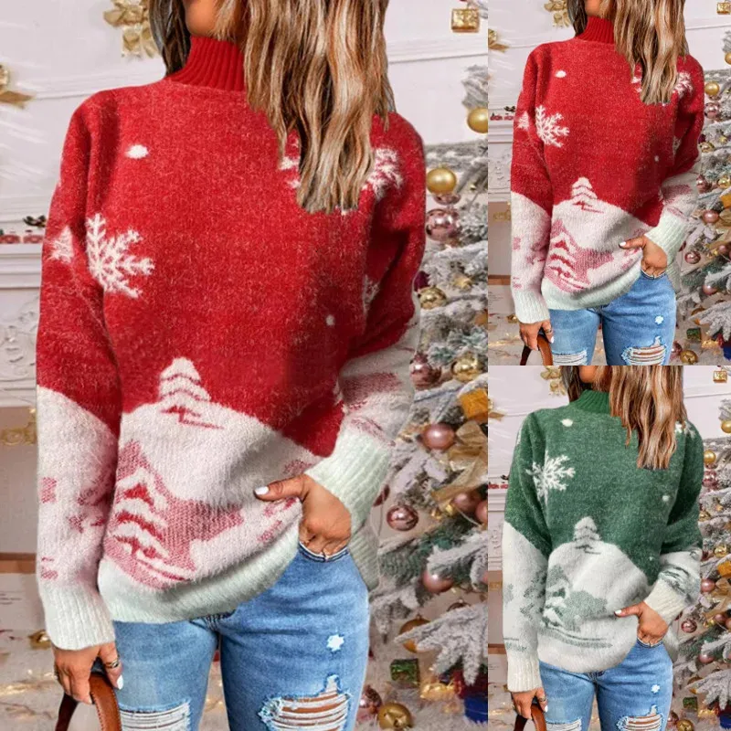 Maglione Invernale Donna Con Treccia – Girocollo, Manica Lunga, Morbido, Vestibilità Larga, Colore Unico