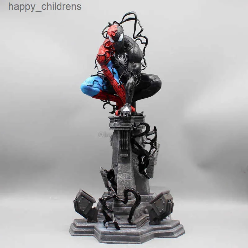 パイダーマン毒シンビオート図スパイダーマンフィギュア毒置物 Pvc