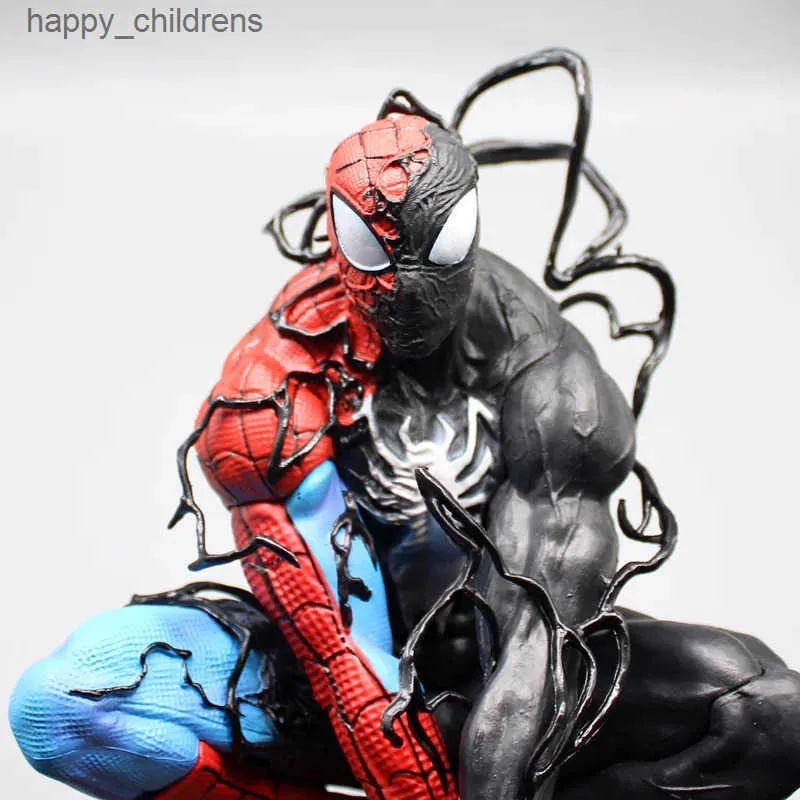 パイダーマン毒シンビオート図スパイダーマンフィギュア毒置物 Pvc