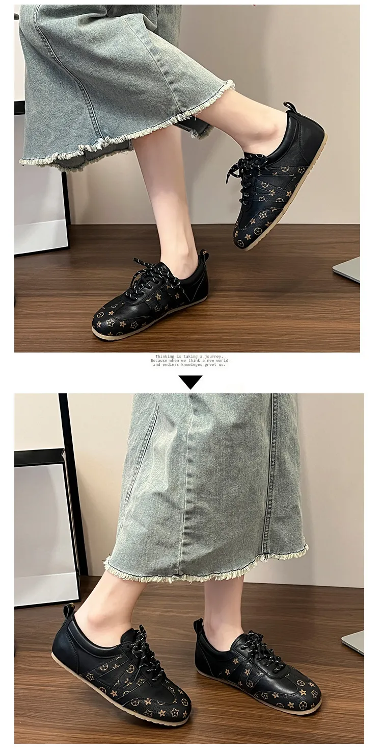 Retro Damen Sneaker Aus Leder Für Sport Freizeit Und Alltag_voghion.com