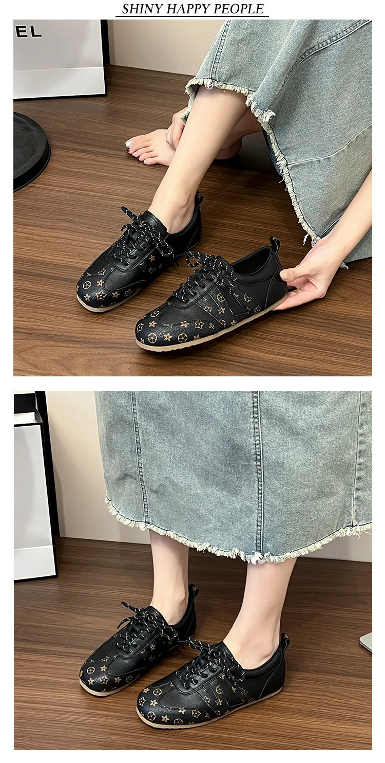 Retro Damen Sneaker Aus Leder Für Sport Freizeit Und Alltag_voghion.com