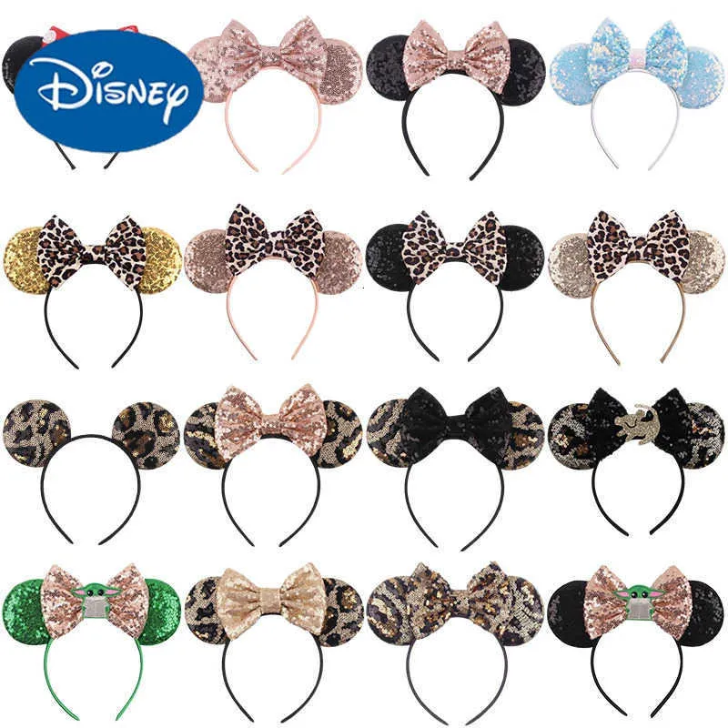 Disney Leopard Print Disneyland Headband With Mickey... 