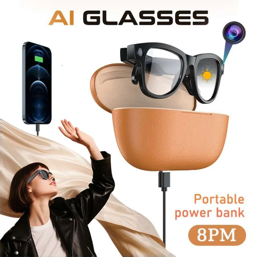 AI Camera with Charging Case Power Bank, Real-Time Translation Voice ...