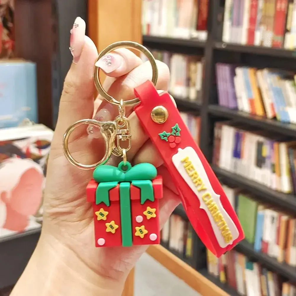 1 Adet Noel Baba Elk Kolye Noel Anahtarlık Anahtar Zincirleri