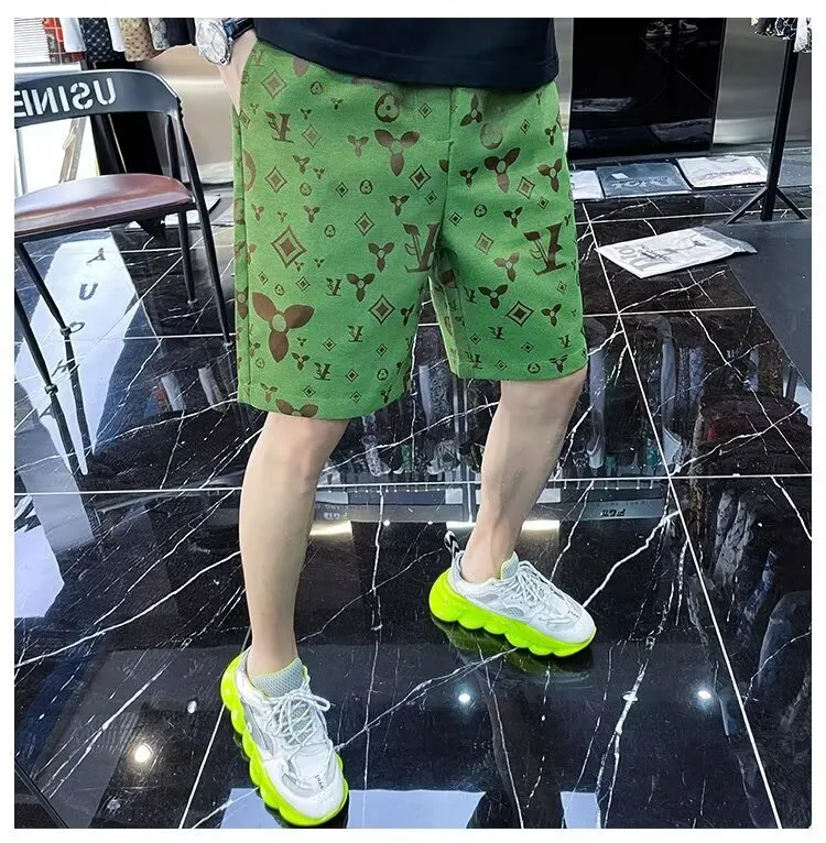 Designer Jacquard Shorts: High-End European Casual Men's Fashion Brand ...