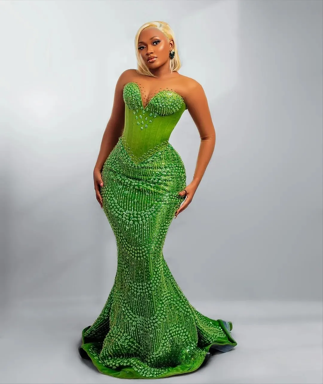 Aso Ebi Green Prom Dresses 2026 Evening Dresses... From 364,72  | DHgate