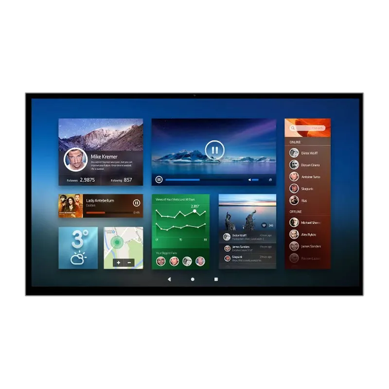 Large Flat Panel Wireless Display Windows 10   24/27... 