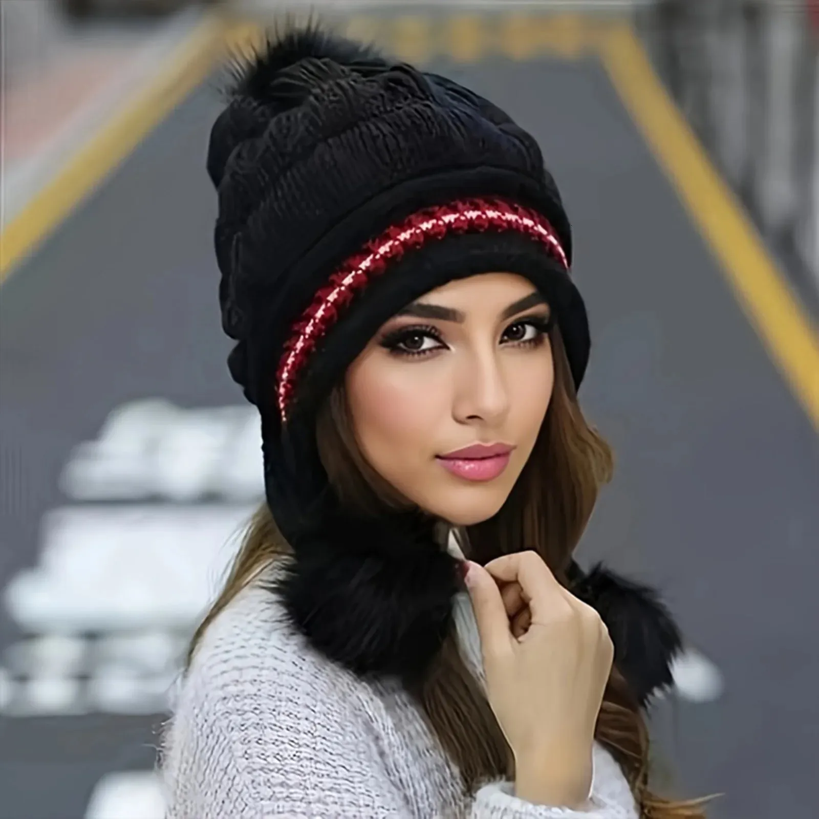 Winter Hats for Women with Thick Warm Fleece Lining Cold Weather Team Canada Alepo Women main image 2