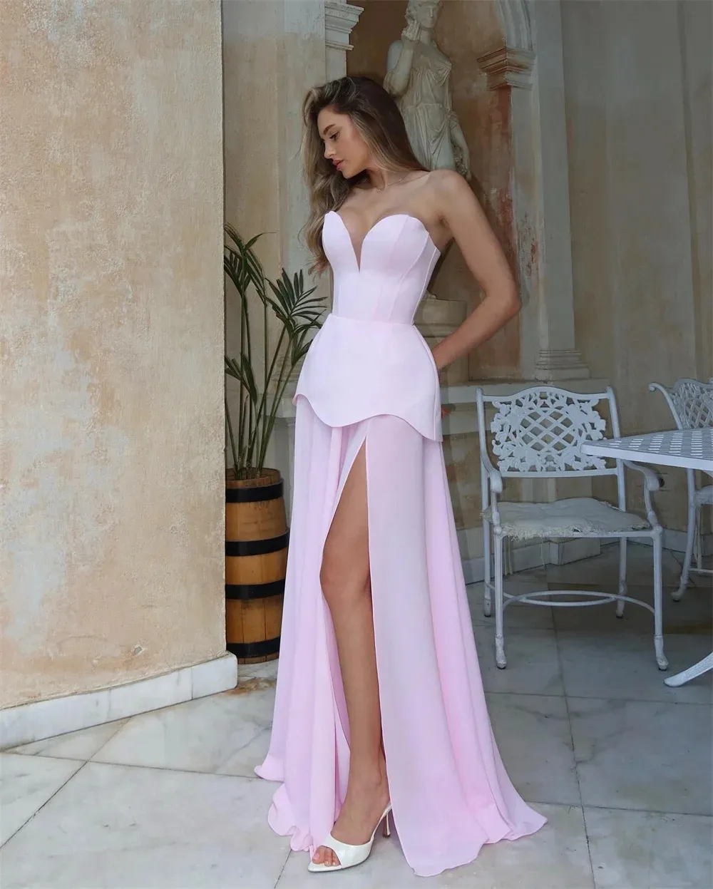 mustard yellow floor length dress Mustard Yellow Mermaid Long Sleeve Applique Prom Dresses Black Girl –  Lisposa