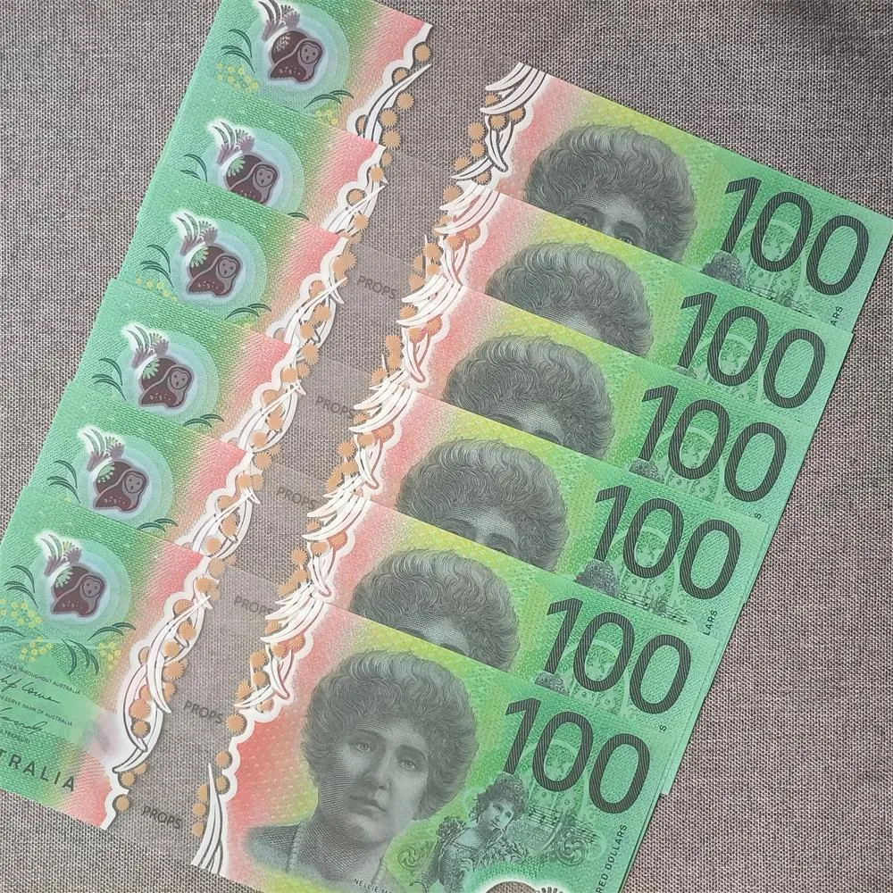 ✓ DHgate에서 확인하는 인기 플라스틱 소품 돈 호주 달러 지폐 영화 소품, 촬영, 장난감 돈, 전체 인쇄용 50% 크기 가짜  20, 50, 100 AUD 지폐 78x33mm