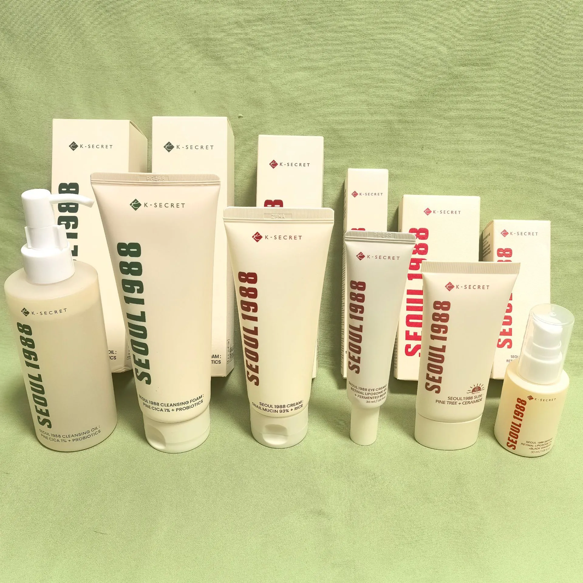 K SECRET SEOUL 1988 Snail Mucin 93% Skin Care Set  ... 