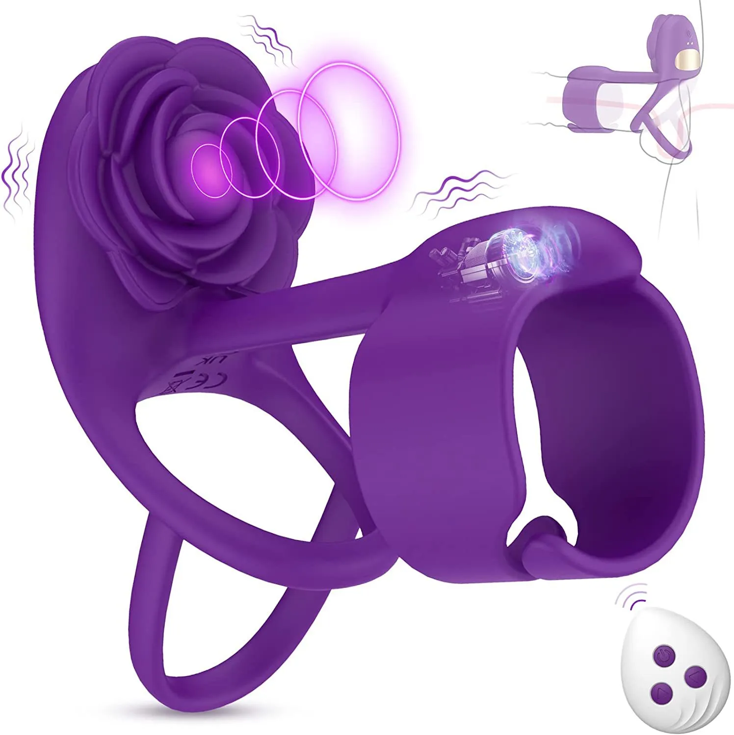 zombie ass sex toy XB Vibrating Cock Rings 3 In 1 Silicone Penis Rings... From Xblhdh1022,  $37.23