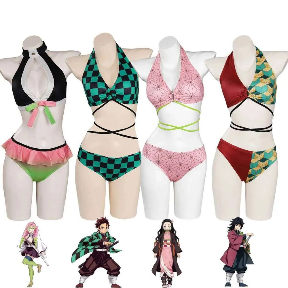 Pantaloncini Spiaggia Anime 3D: Kamado Nezuko, Kochou Shinobu, Tomioka Giyuu - Asciugatura Rapida Uomo Donna