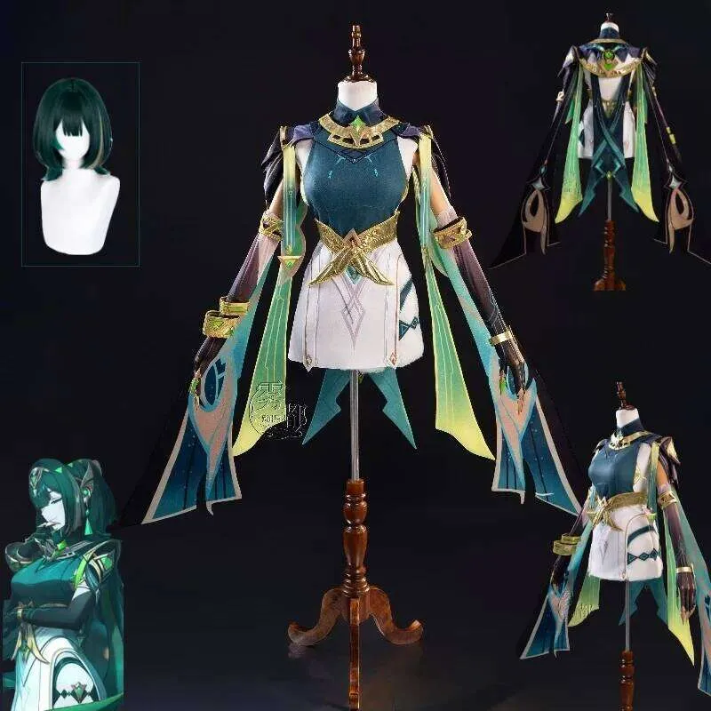 Genshin Impact Nefer Cosplay Costume Wig Dress... From 21,75  | DHgate