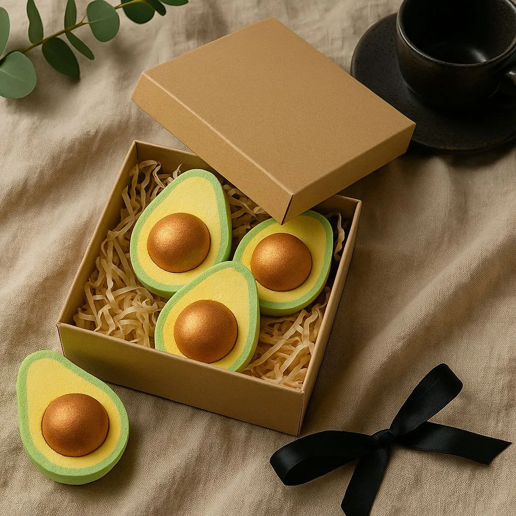 2025 Avocado Exploding Salt Bath Salt Balls Natural Handmade Bubble ...