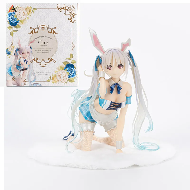【中古】 Chris-Aqua blue フィギュア 特典付 買取】DSmile Original Bunny series Chris-Aqua blue- □ フィギュア