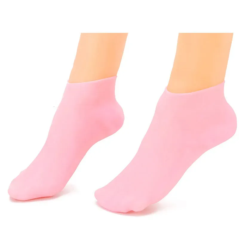 Silicone Moisturizing Silicone Gel Socks Cracked Heels Rough Skin Pedicure Socks Women Men Foot Care Tool Softening Repairing Feet Z0096