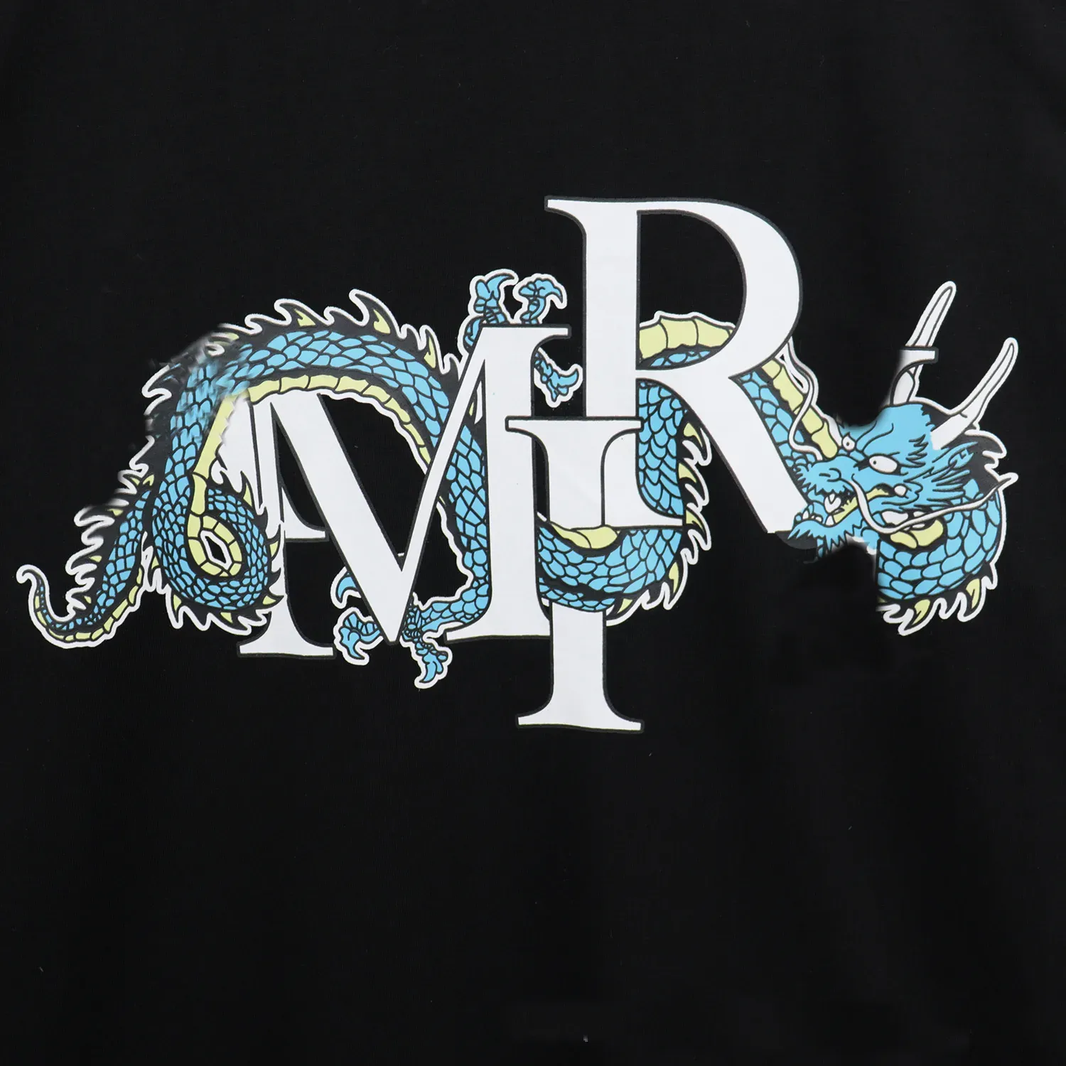 Men`s T-Shirts Dragon Year Letter Tops Logo Printed Short Sleeved T-shirt For Men And Women