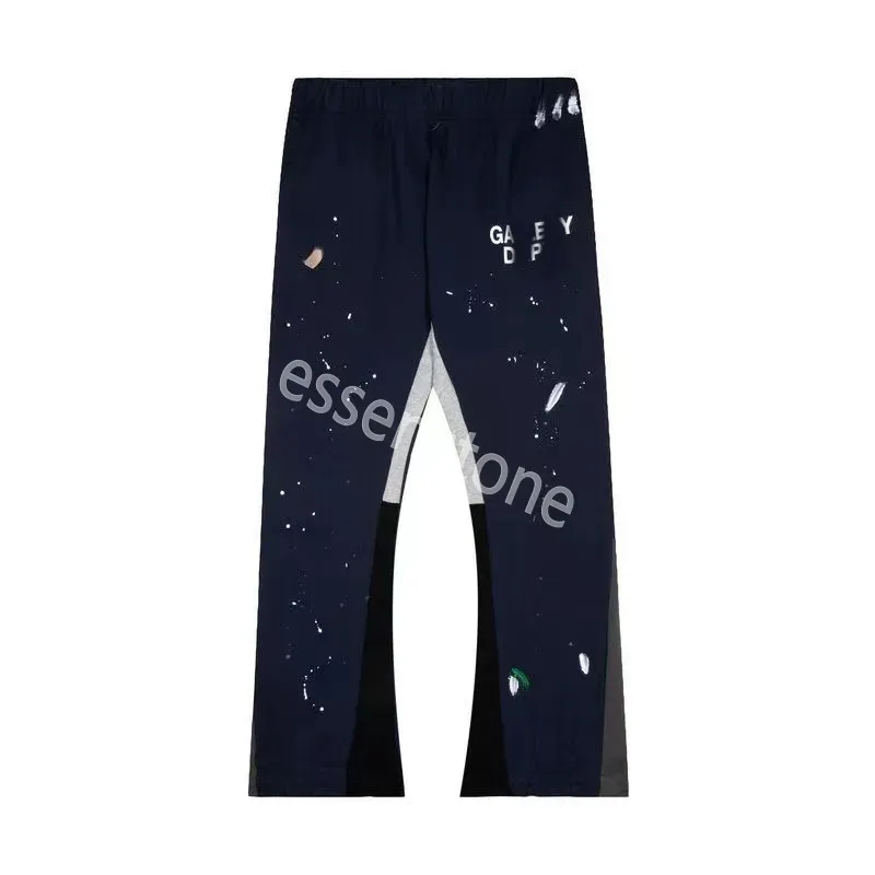 Tech pants Men's Jeans Mens Pants Sweatpants Speckled Letter Print cotton Women's Couple Loose Versatile Casual Straight Autumn pants new style US S-2XL