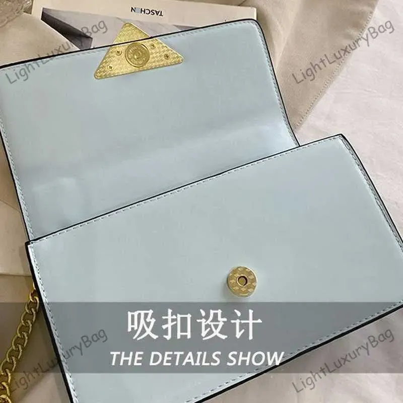 Crossbody Bags For Women Sky Blue Celebrity Handbag Designer Chain Shoulder Bag Light Luxury Small Square Bag High Quality Shoulder Wallet Fashion Purses 230809