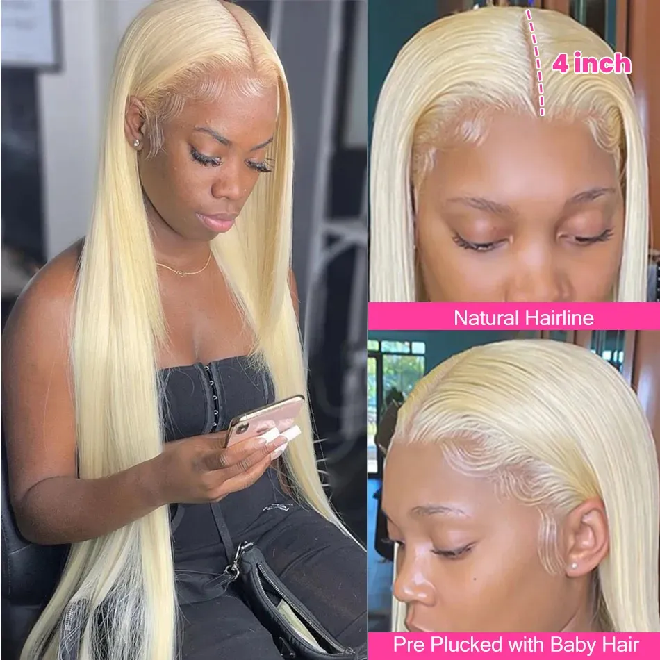 30 Inch Honey Blonde 613 Hd Lace Frontal Wig 13x6 Human Hair For Women 13x4 Straight Lace Front Wig Bob Glueless Ready to Wear