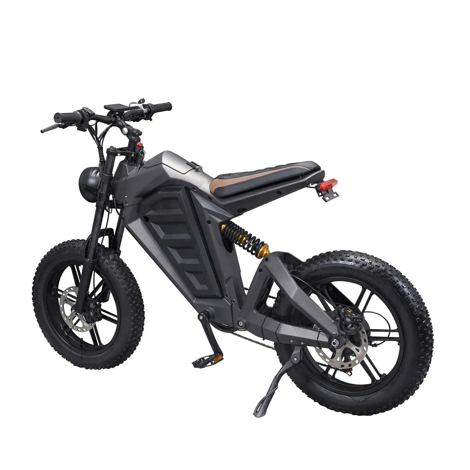 Electric Bike Vintage Style Fat Tire 48V 750W Mountain Moped Ebike 20 Inch Fat Tire 30AH Battery Road EBike Electric Bicycle