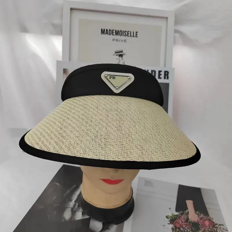 New Summer Women's Casual Sun Visor Caps Straw Hats Adult Beach Top Hats girls baseball caps Summer Hat Outdoor