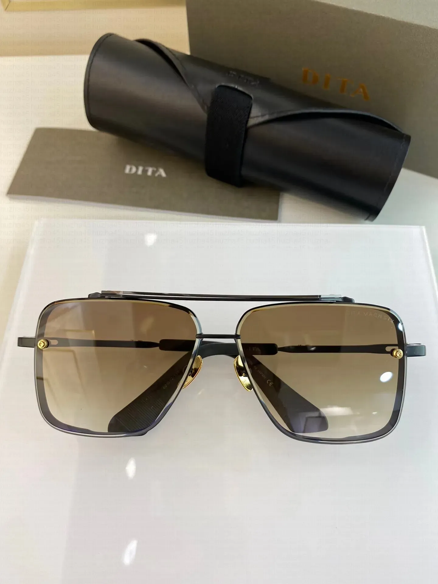 DITA Mach Six Johnson High Quality Designer Men's Sunglasses Fashion Retro Luxury Brand Glasses Fashion Design Metal Ribbon Box Pilot Sports Fitness Supplier Price