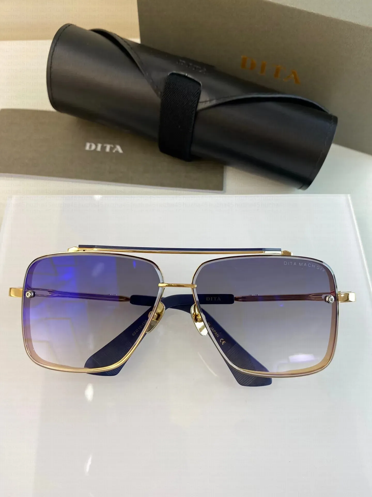 DITA Mach Six Johnson High Quality Designer Men's Sunglasses Fashion Retro Luxury Brand Glasses Fashion Design Metal Ribbon Box Pilot Sports Fitness Supplier Price