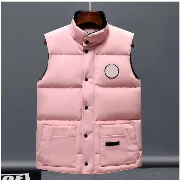 Men's Vests Men Vest Down Cotton Waistcoat Designs Mens Womens No Sleeveless North Jacket Puffer Autumn Winter Canadian Goose Outdoor Outerwear 52D0