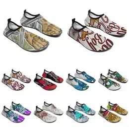 men women custom water shoes cartoon animal design diy word black white blue red color mens trainer 039