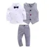 boy formal white vest