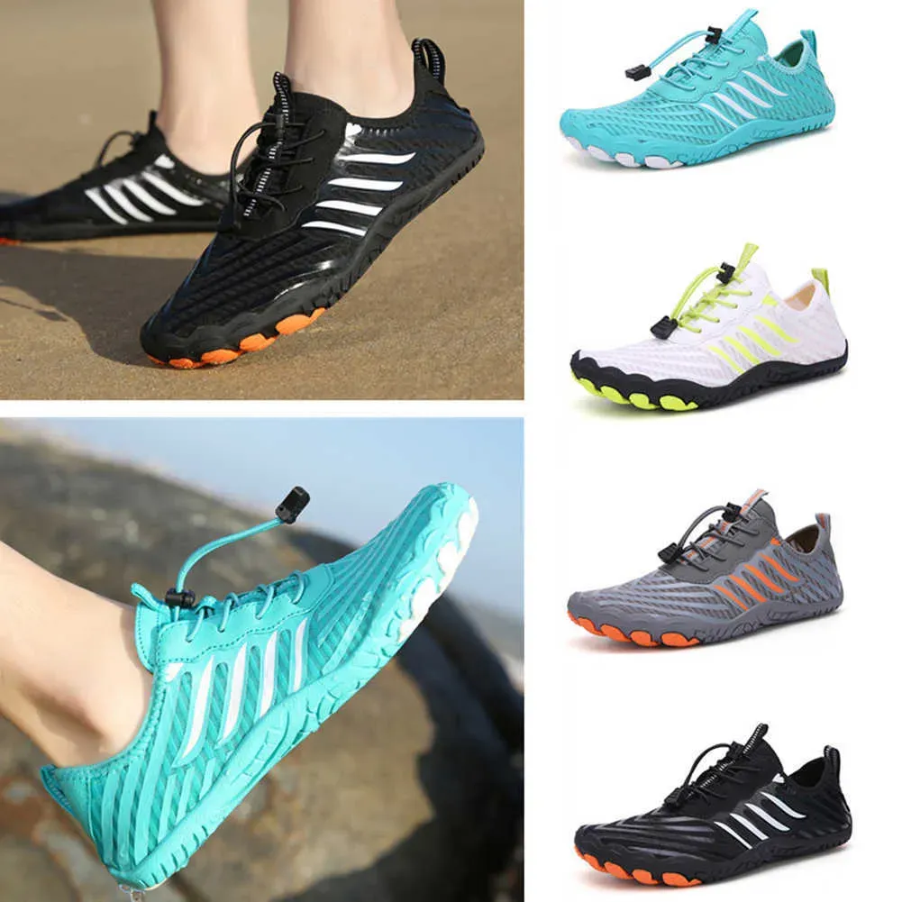 Hiking Footwear 2022 New Beach Water Shoes for Women Men Barefoot Beach Shoes Unisex Swimming Quick Dry Breathable Sport Sneakers Footwear HKD230706