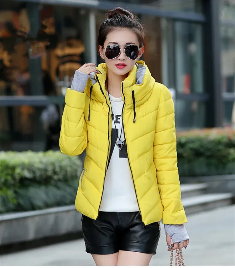 LL Women Yoga Short Down Jacket Outfit Solid Color Puffer Coat Sports Winter Padded Parka ll008