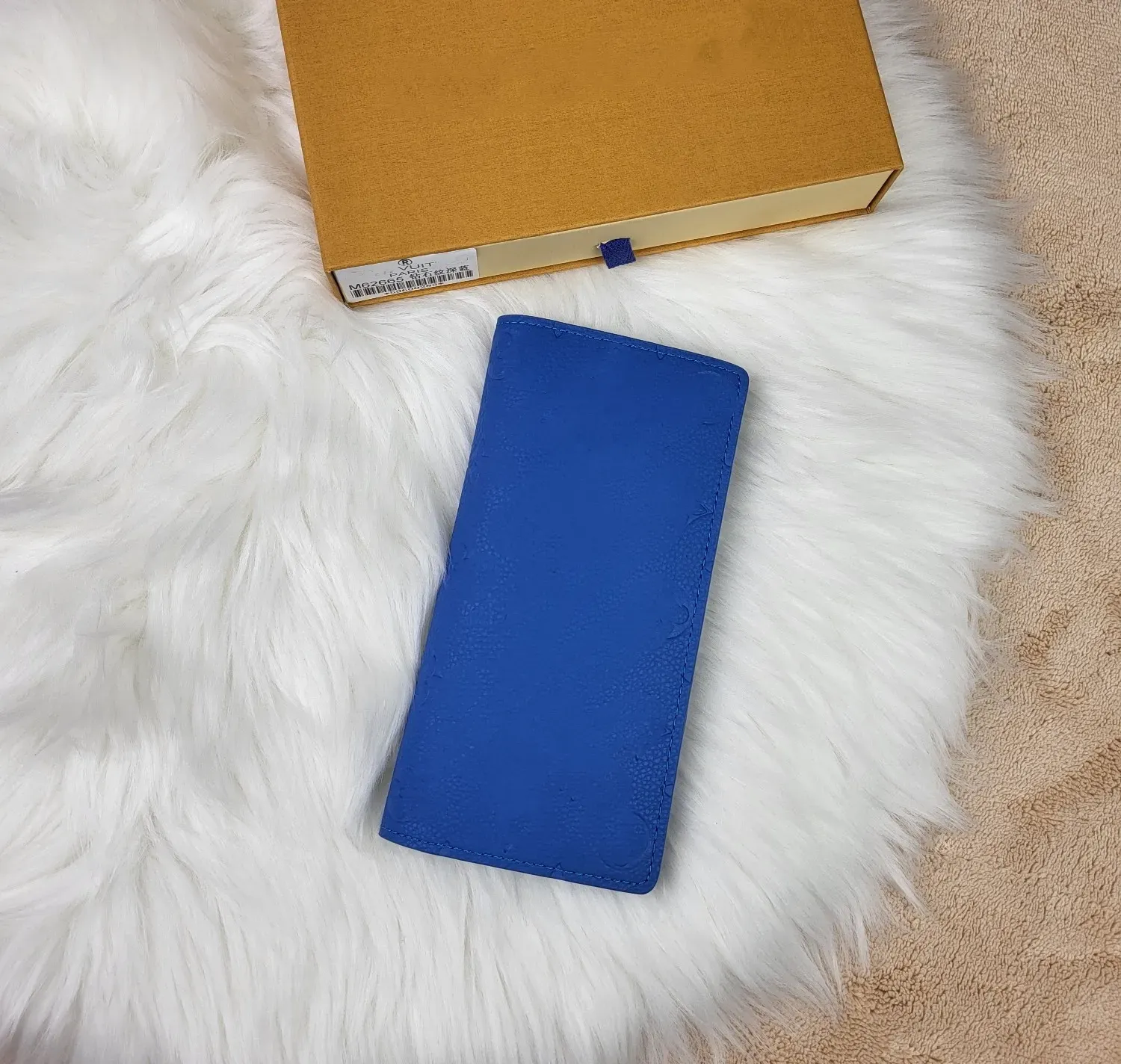 Luxury Brand Mens Short Wallets Blue Embossed Letter Wallet Folding Portable Wallets Suit Clip Coin Purses Designer Brand Unisex Clutch Bags Zippy Pocket Purses