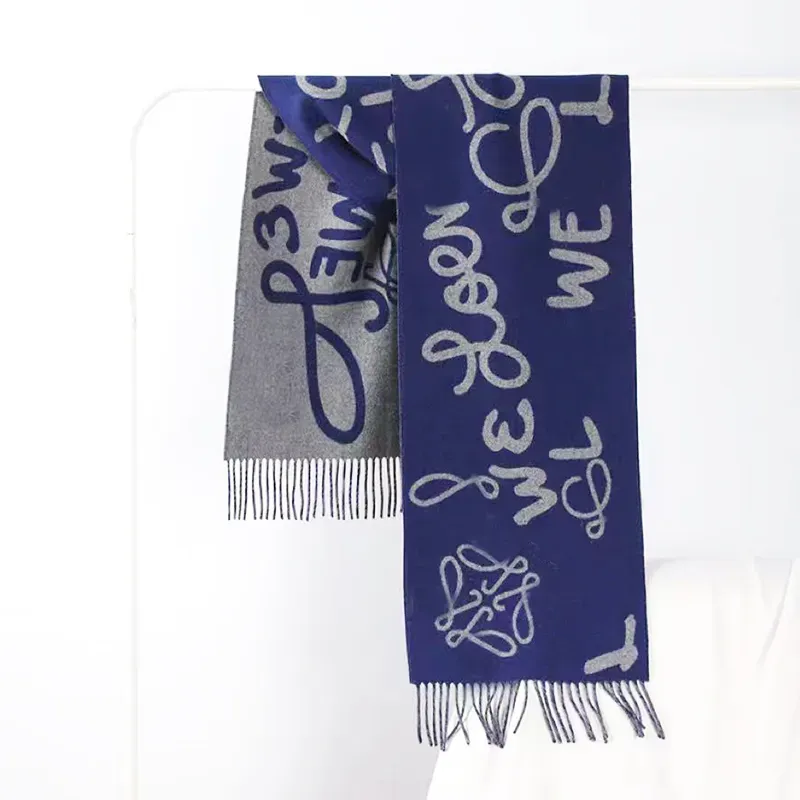 Scarf designers scarf women scarf Solid color letters Popular design Elegant hundred match Silky sm