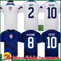 2022 PULISIC USAS tee soccer jersey word cup kits united states MGDZJ 22 23 football gifts AARONSON 2023 REYNA McKENNIE MORRIS DEST YEDLIN