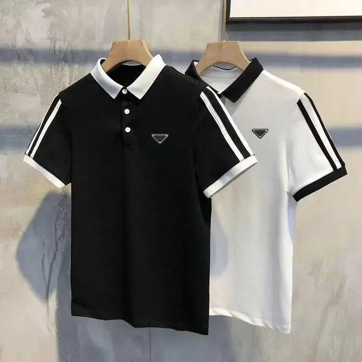 Designer mens Basic business polos T Shirt fashion france brand Men`s T-Shirts embroidered armbands letter Badges polo shirt shorts