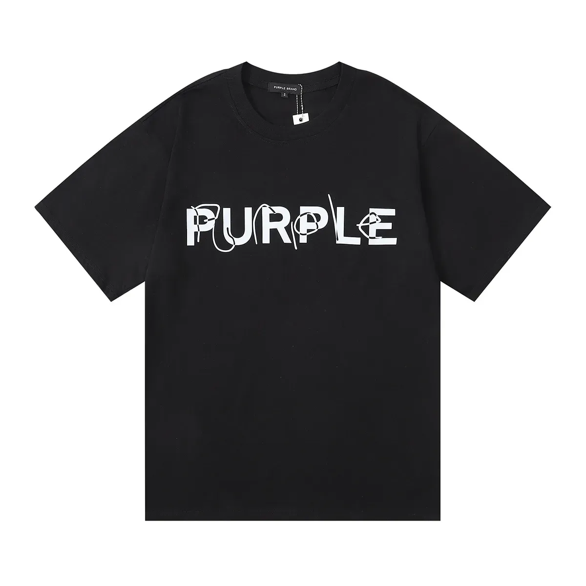 Purple Brand 2023ss T-Shirts Color Printed Cotton Loose Casual Men's And Women's Short Sleeved T-Shirt