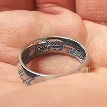 curved inside of the LOTR ring